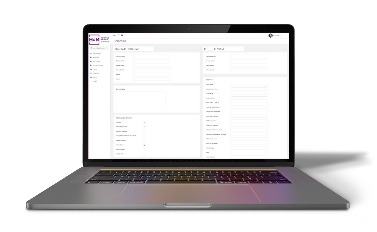 Business Automation - H&M Job Form Business Automation H&M Job Form