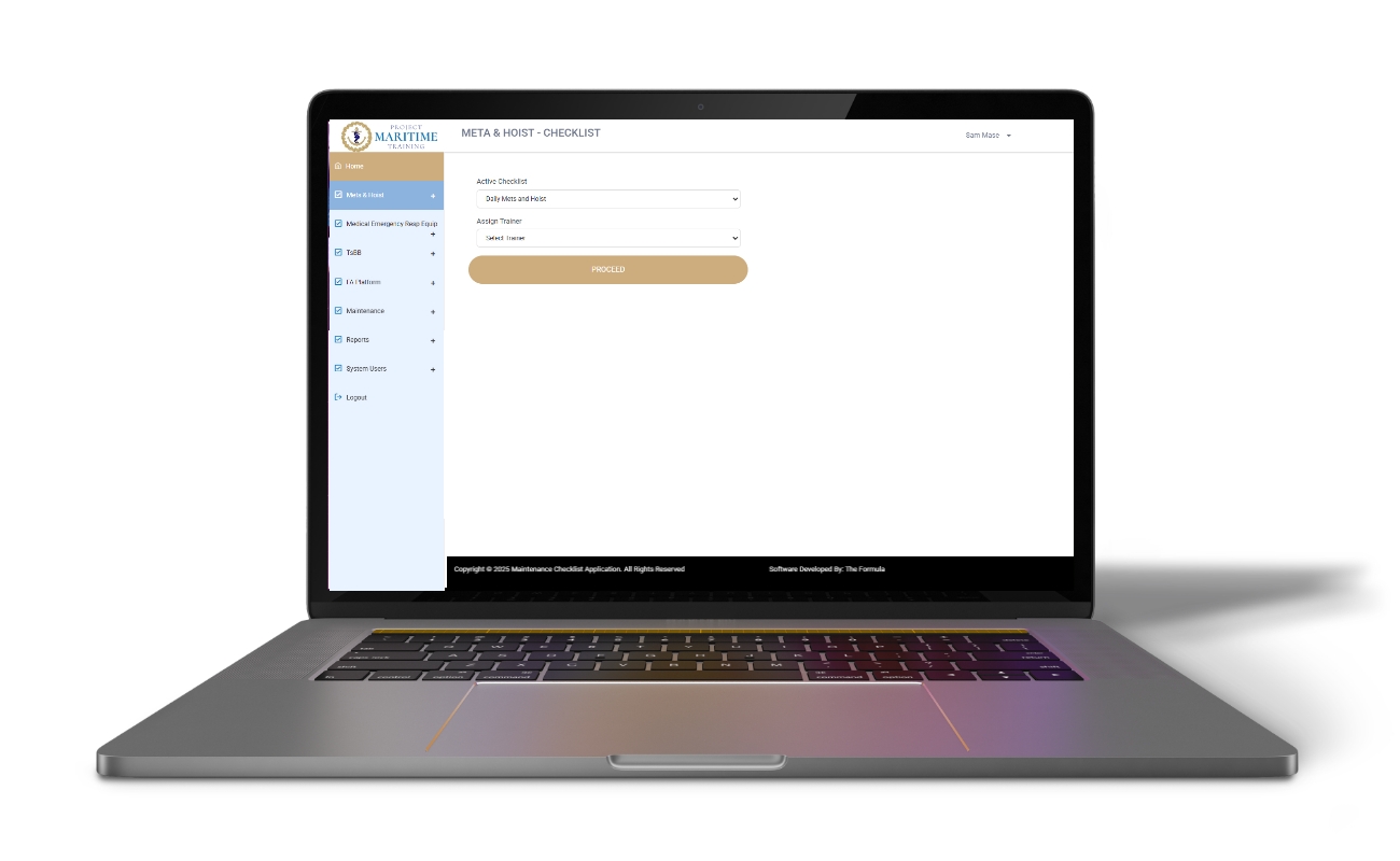 03 Business Automation - Project Maritime Training Maintenance Checklist Add Trainer 03 Business Automation Project Maritime Training Maintenance Checklist Add Trainer